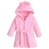 Peignoir enfant rose